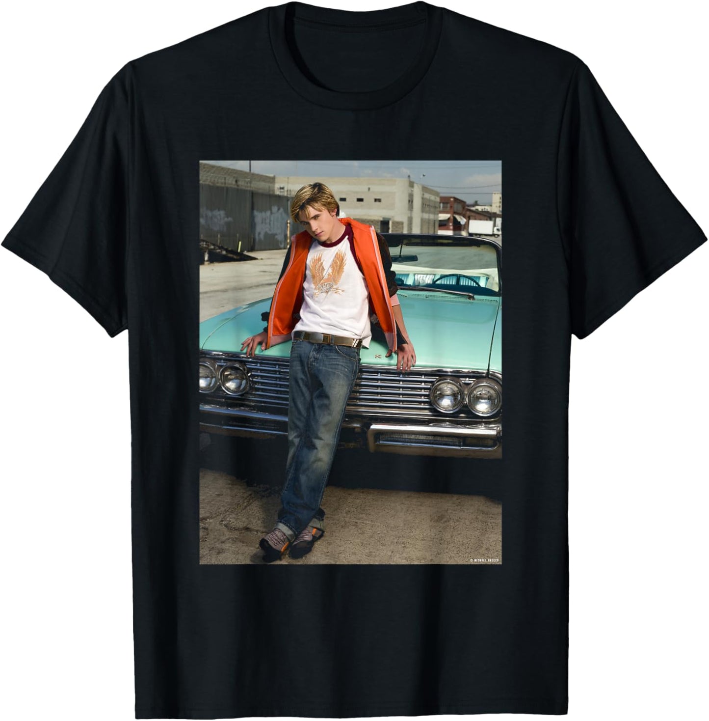 Jesse McCartney Beautiful Soul Portrait LA Michael Grecco T-Shirt - T-Shirt | Black