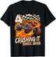 Kids Birthday Monster Truck Boy 4 Year Old Crushing It Since 2022 T-Shirt - T-Shirt | Black