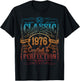 Vintage 1976 Limited Edition Shirt 50 Year Old 50th Birthday T-Shirt - T-Shirt | Black