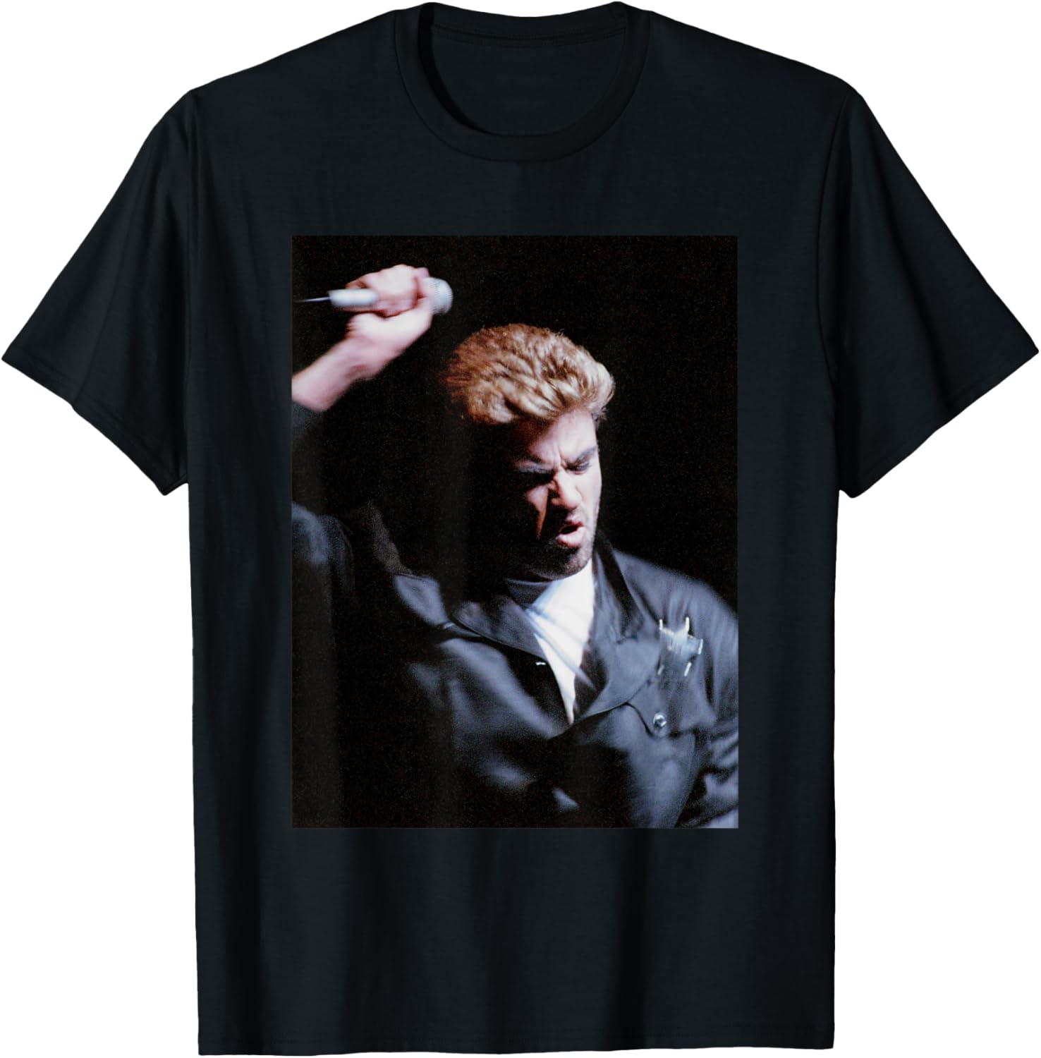 George Michael Faith World Tour London One More Try 1988 T-Shirt - T-Shirt | Black