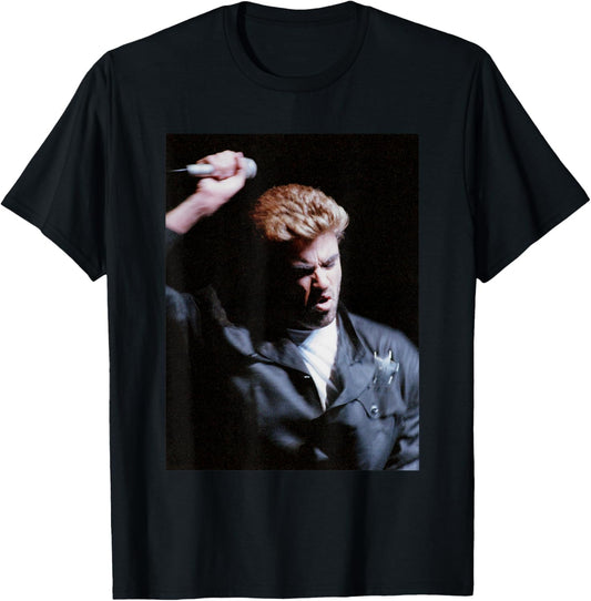 George Michael Faith World Tour London One More Try 1988 T-Shirt - T-Shirt | Black