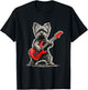 Yorkie Dad, Yorkshire Rocking, Rock Yorkshire Terrier Dads T-Shirt - T-Shirt | Black