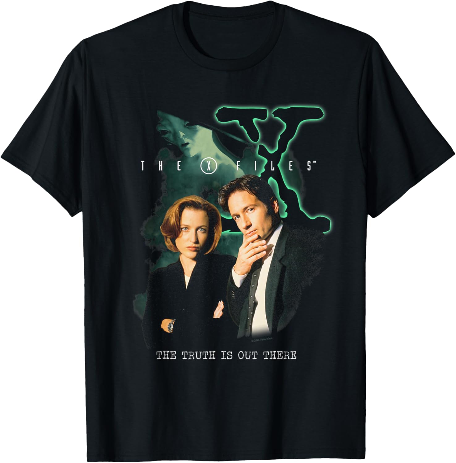The X-Files Truth is Out There Alien Poster Retro 90's TV T-Shirt - T-Shirt | Black