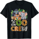 Zoo Crew Cute Jungle Animals Safari Adventure Zoo Keeper T-Shirt - T-Shirt | Black