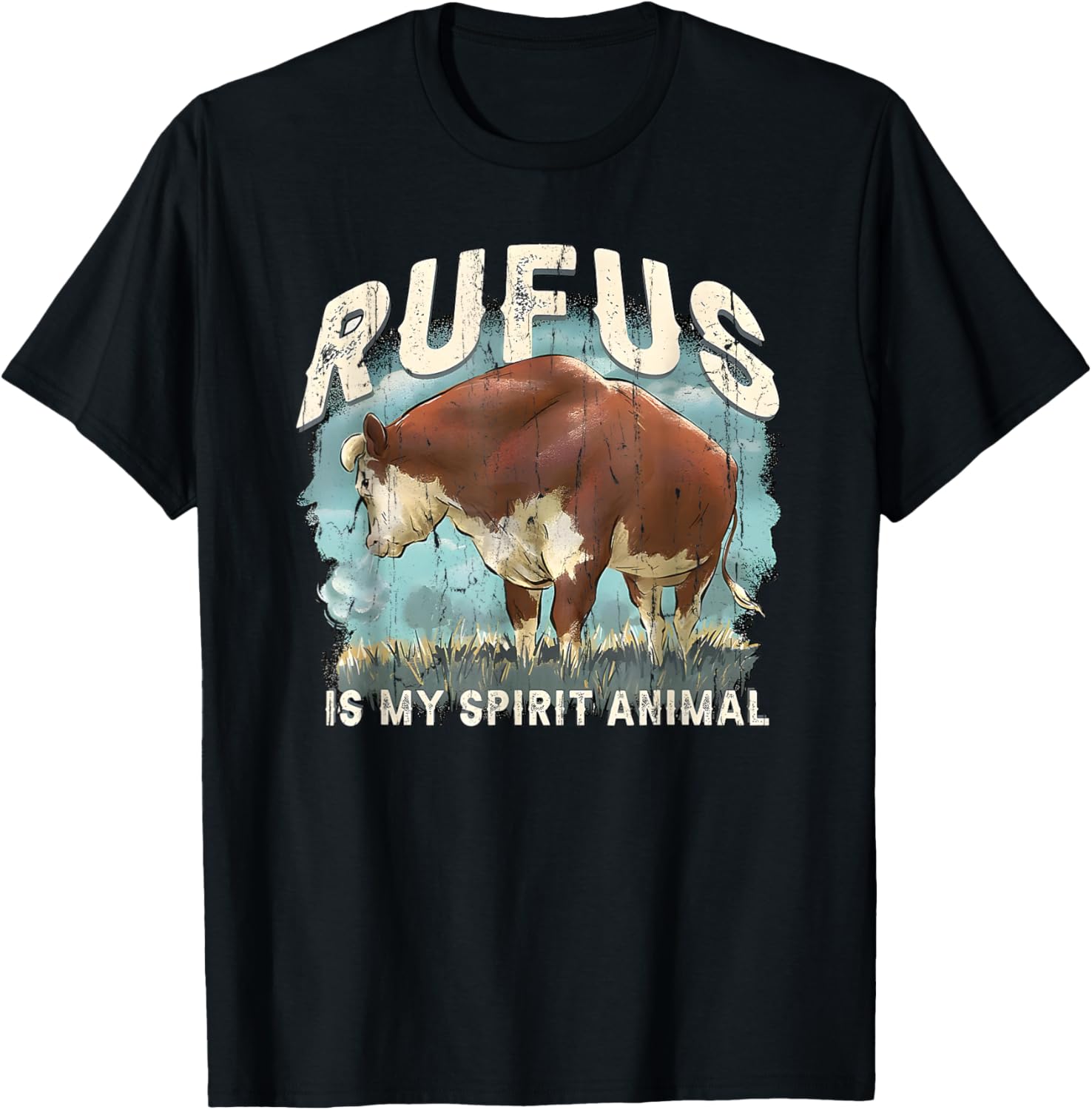 Rufus is My Spirit Animal T-Shirt - T-Shirt | Black