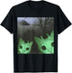 Alien Cats UFO Funny Creepy Cat Meme Gifts Women Kid T-Shirt - T-Shirt | Black