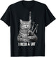 Cat Playing Bagpipe Player Funny Marching Band Men Women T-Shirt - T-Shirt | Black