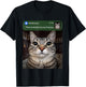 There is Motion At Your Front Door Funny Cat Motion Meme T-Shirt - T-Shirt | Black
