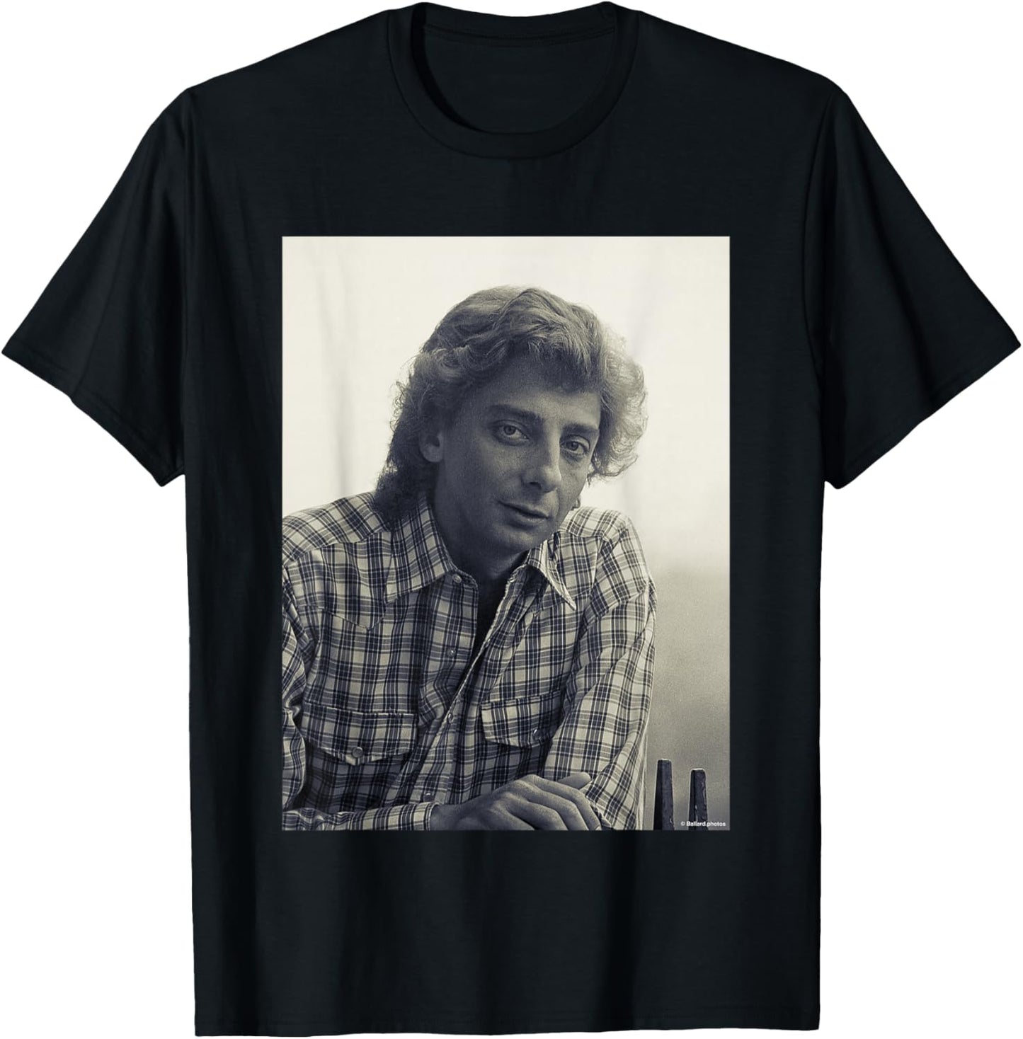 Barry Manilow Mandy Singer by Allan Ballard T-Shirt - T-Shirt | Black