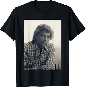 Barry Manilow Mandy Singer by Allan Ballard T-Shirt - T-Shirt | Black