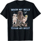 Pibble Dog Wash Clean My Belly Funny Meme T-Shirt - T-Shirt | Black