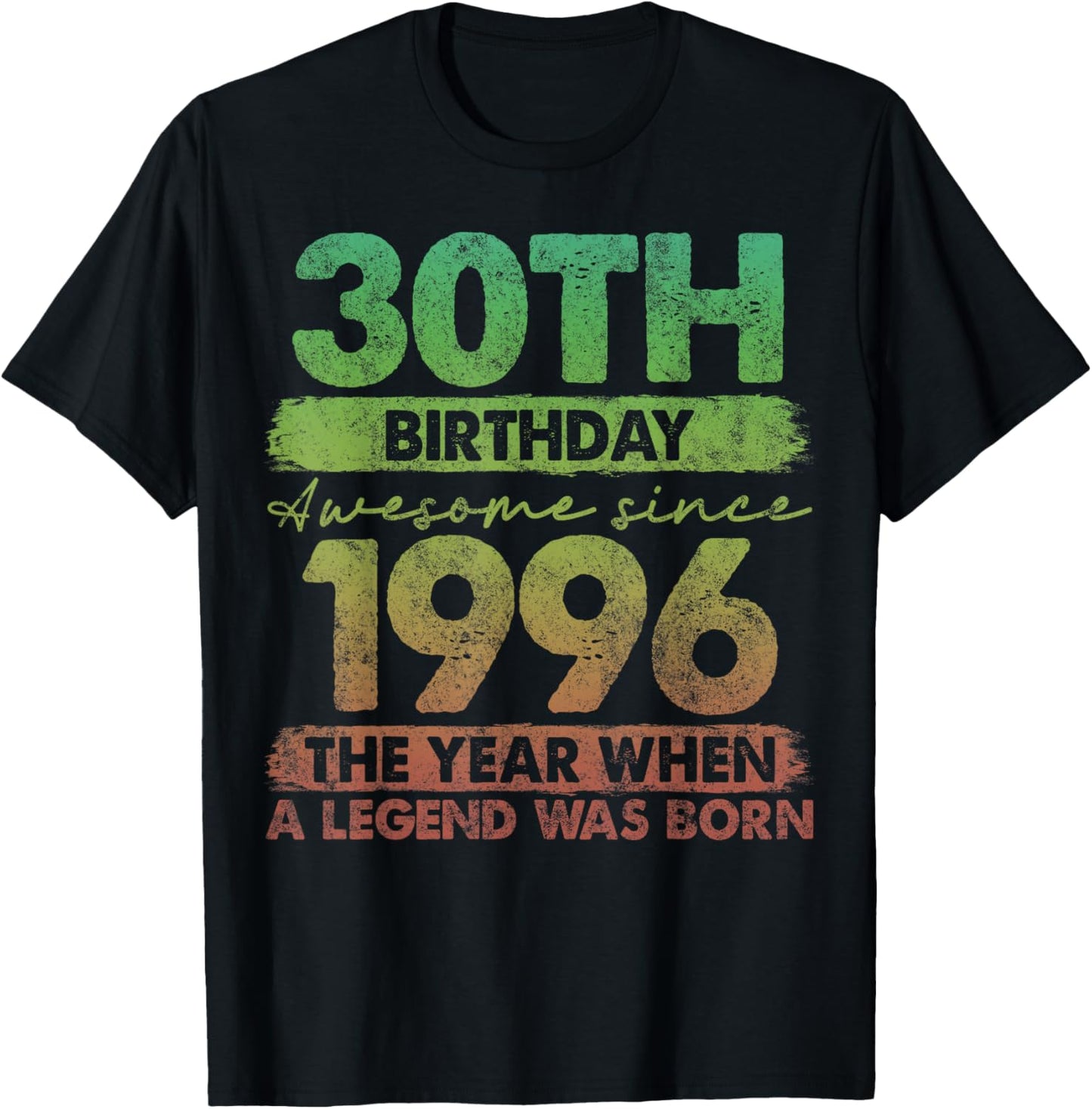 30 Year Old Gifts Vintage 1996 Limited Edition 30th Birthday T-Shirt - T-Shirt | Black