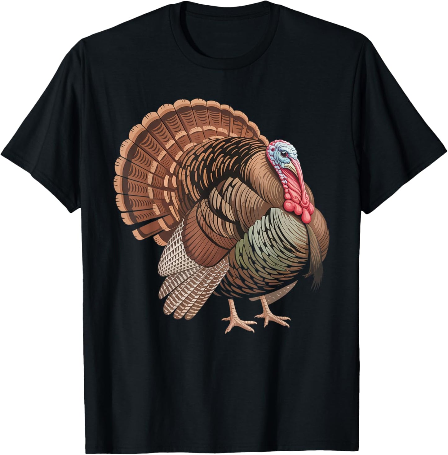 Turkey Funny Farm Bird Nature Wildlife Lover Men Women T-Shirt - T-Shirt | Black
