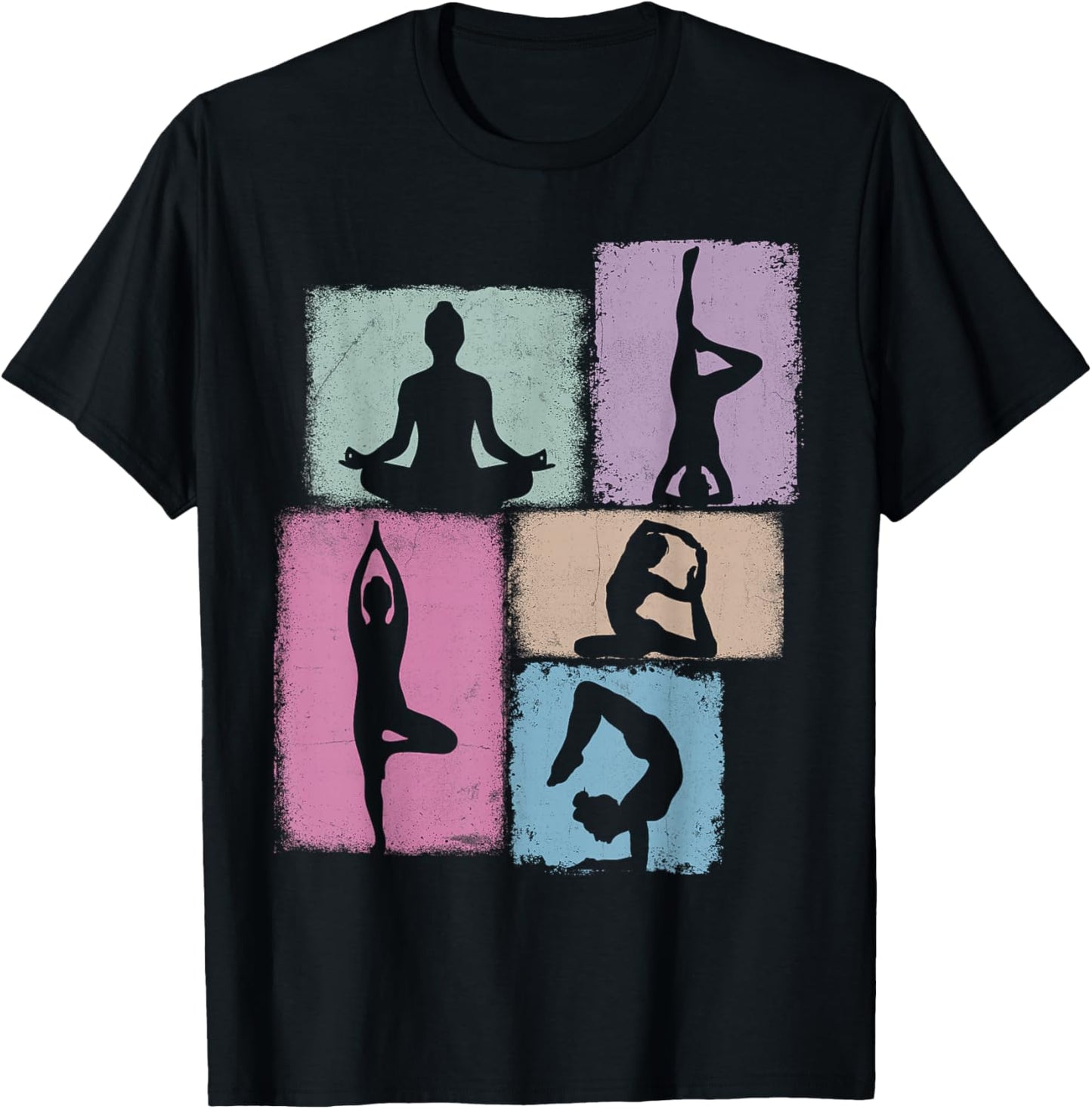 Yoga Collage Yogi Mom Women Instructor Youth Girl T-Shirt - T-Shirt | Black
