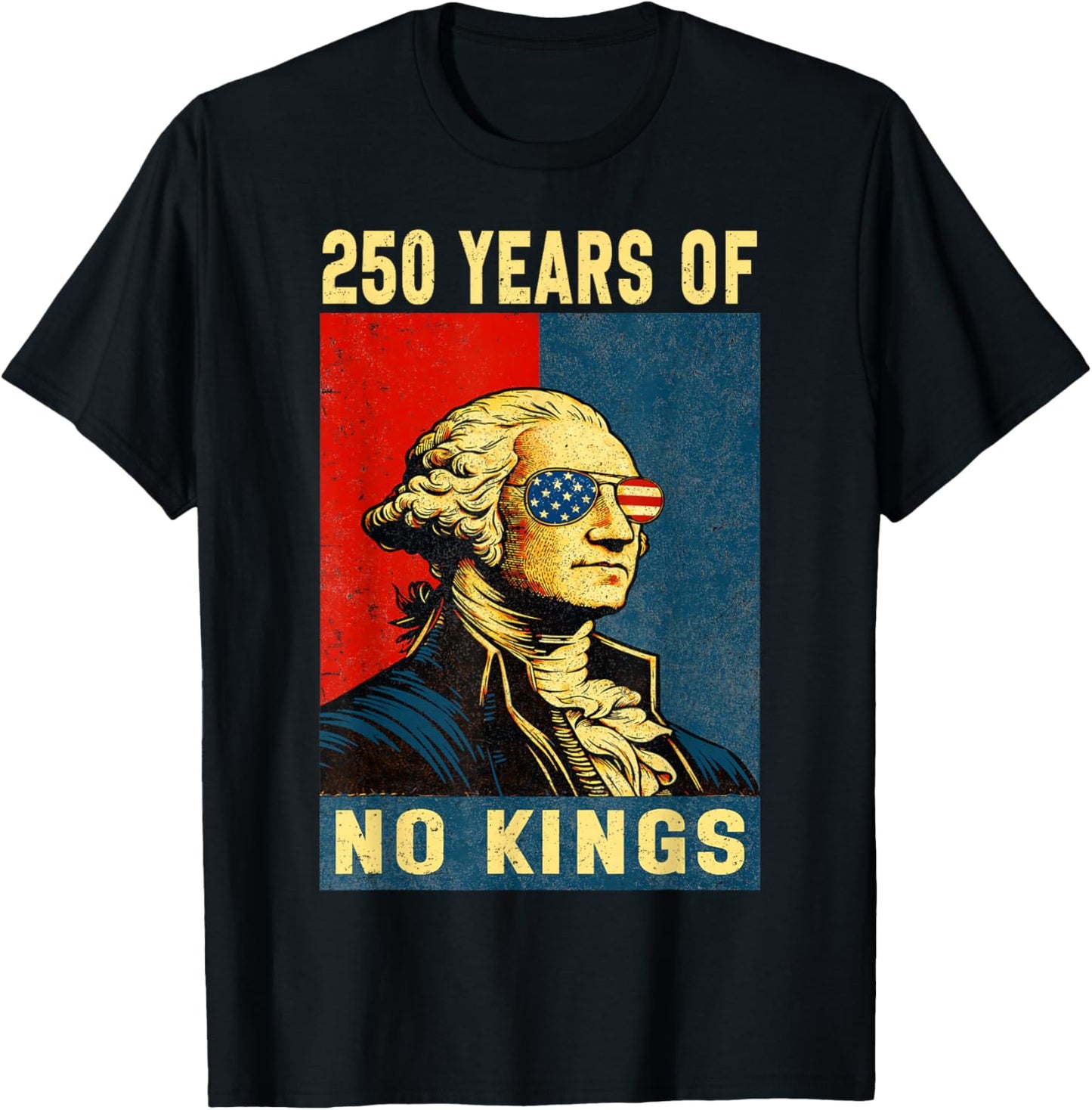 250 Years No Kings George Washington Women T-Shirt - T-Shirt | Black