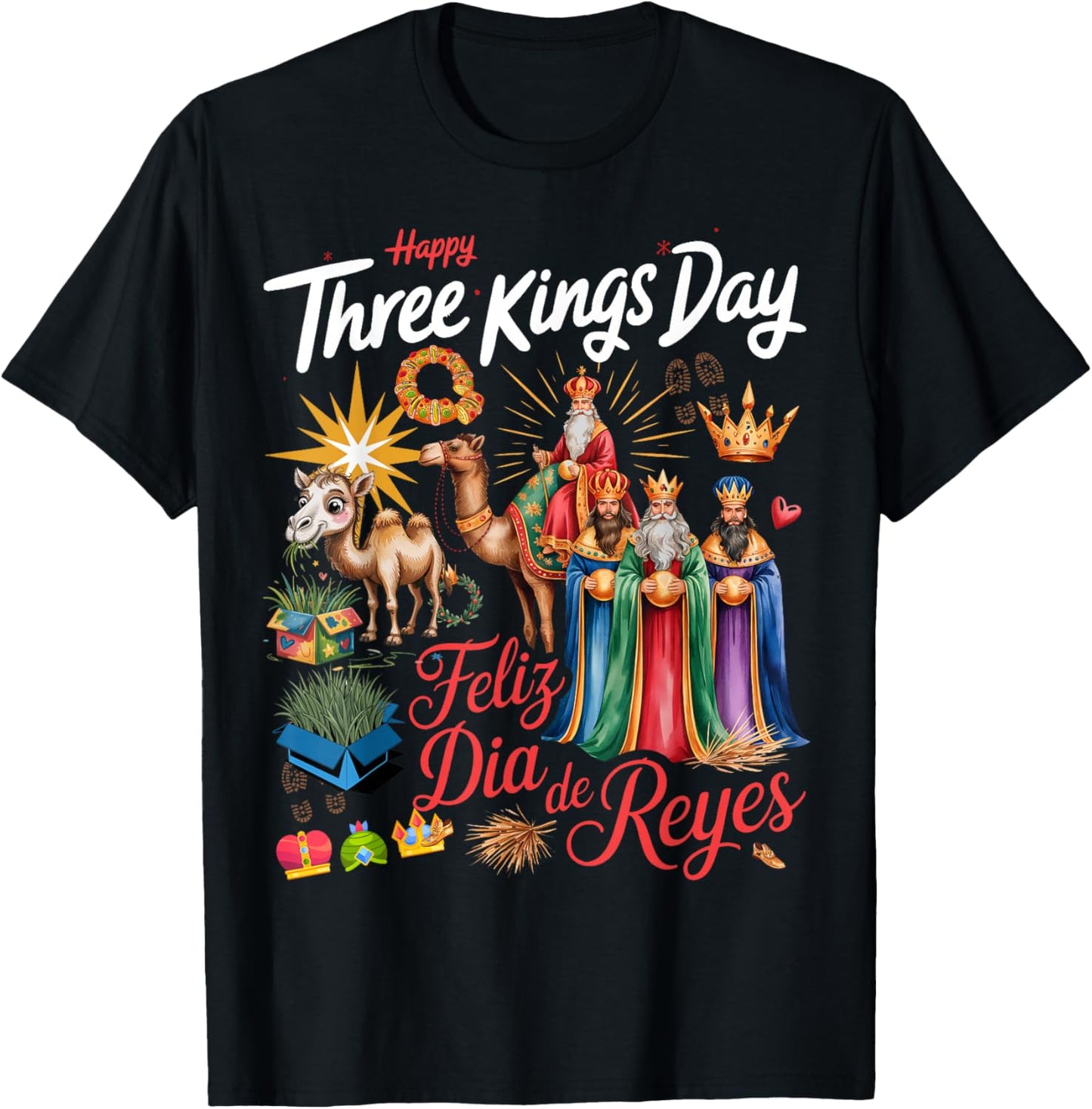 Three Kings Day Costume Idea & Día De Los Reyes T-Shirt - T-Shirt | Black