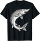 Vintage Sturgeon Fish Fishing Fisherman Angler T-Shirt - T-Shirt | Black