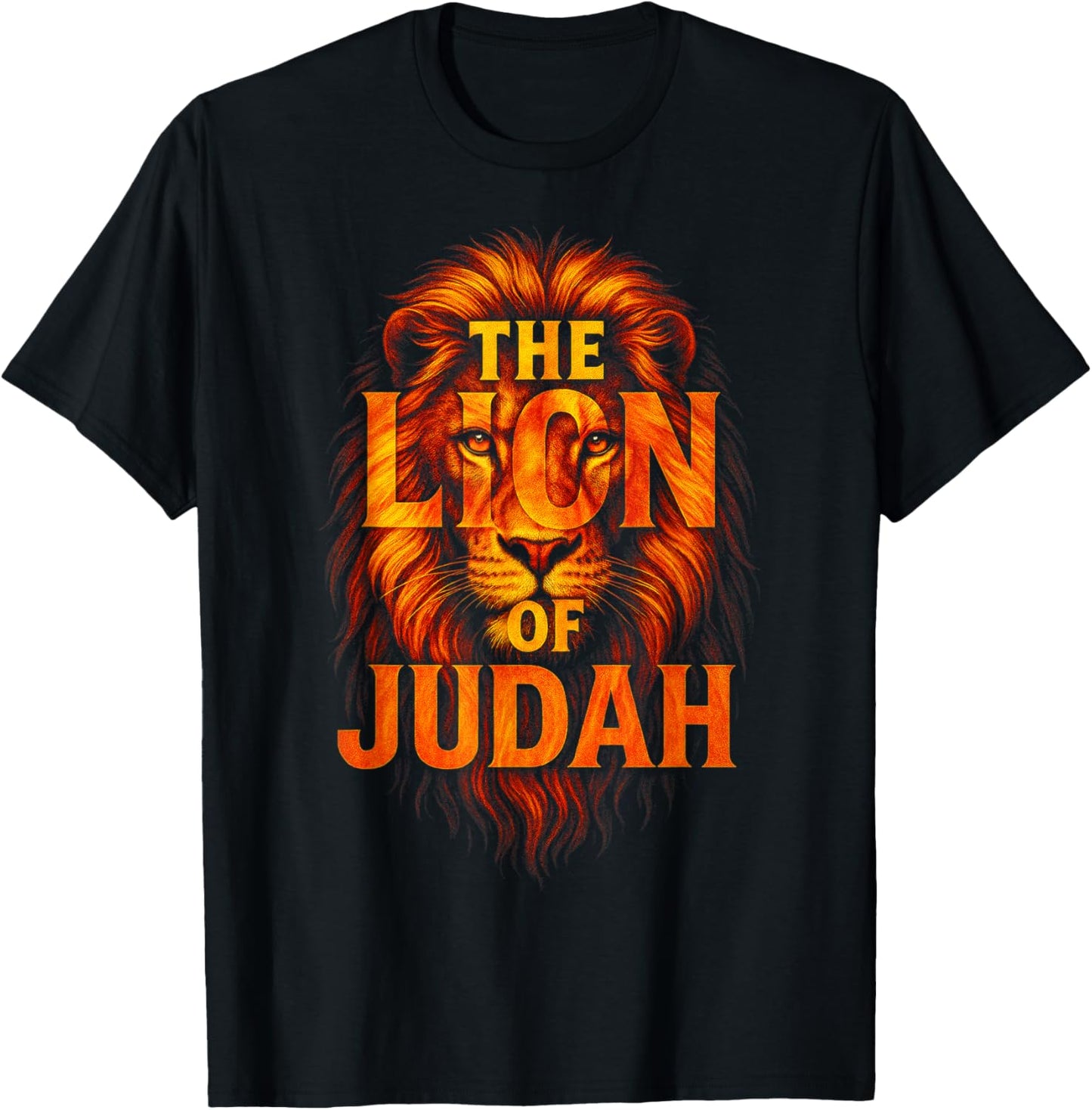 The Lion of Judah - Christian Faith Symbol T-Shirt - T-Shirt | Black