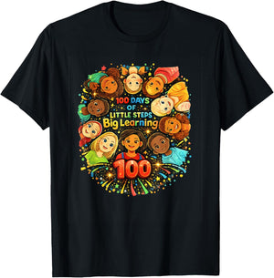 Awesome 100 Days of School | 100th Day of School Kids T-Shirt - T-Shirt | Black