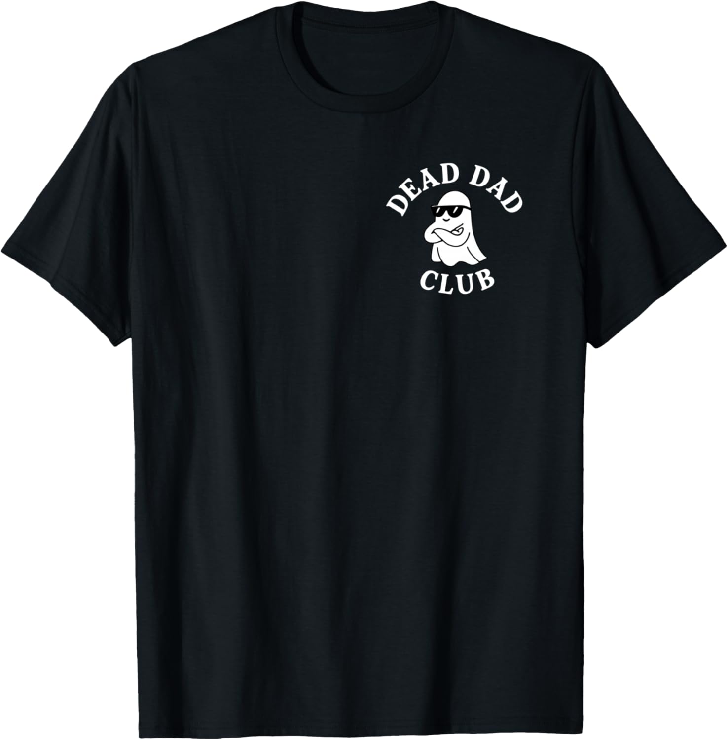 (2 SIDED) Halloween Ghost Tell My Dad What's He Gonna Do? T-Shirt - T-Shirt | Black