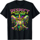 Respect The Drip Mardi Gras Baseball Ice Cream Boys Carnival T-Shirt - T-Shirt | Black