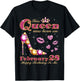 This Queen was Born on February 28, 28th February Birthday T-Shirt - T-Shirt | Black