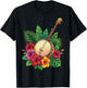 Banjo Flowers T-Shirt - T-Shirt | Black