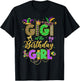 Gigi of The Birthday Girl Coquette Bow Mardi Gras Party T-Shirt - T-Shirt | Black