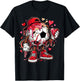 Soccer Football Drip Heart Icecream Happy Valentine's Day T-Shirt - T-Shirt | Black