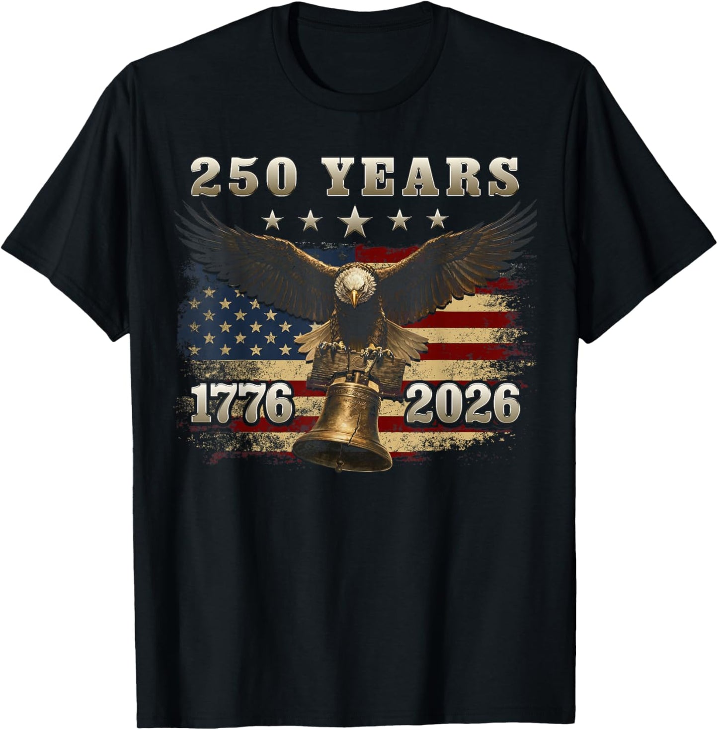 Bell Eagle Flag T-Shirt - T-Shirt | Black