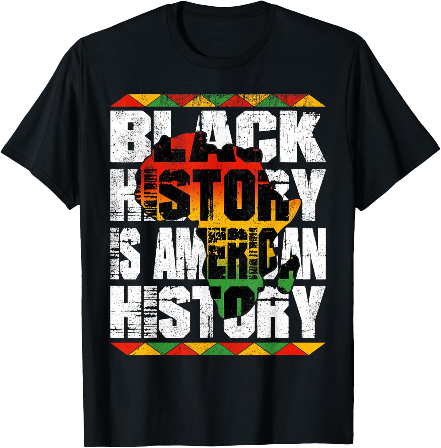 Black History is American History Men Women Kids African T-Shirt - T-Shirt | Black