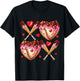 Valentines Day Drip Heart Baseball XOXO Boys Kids Men Sport T-Shirt - T-Shirt | Black