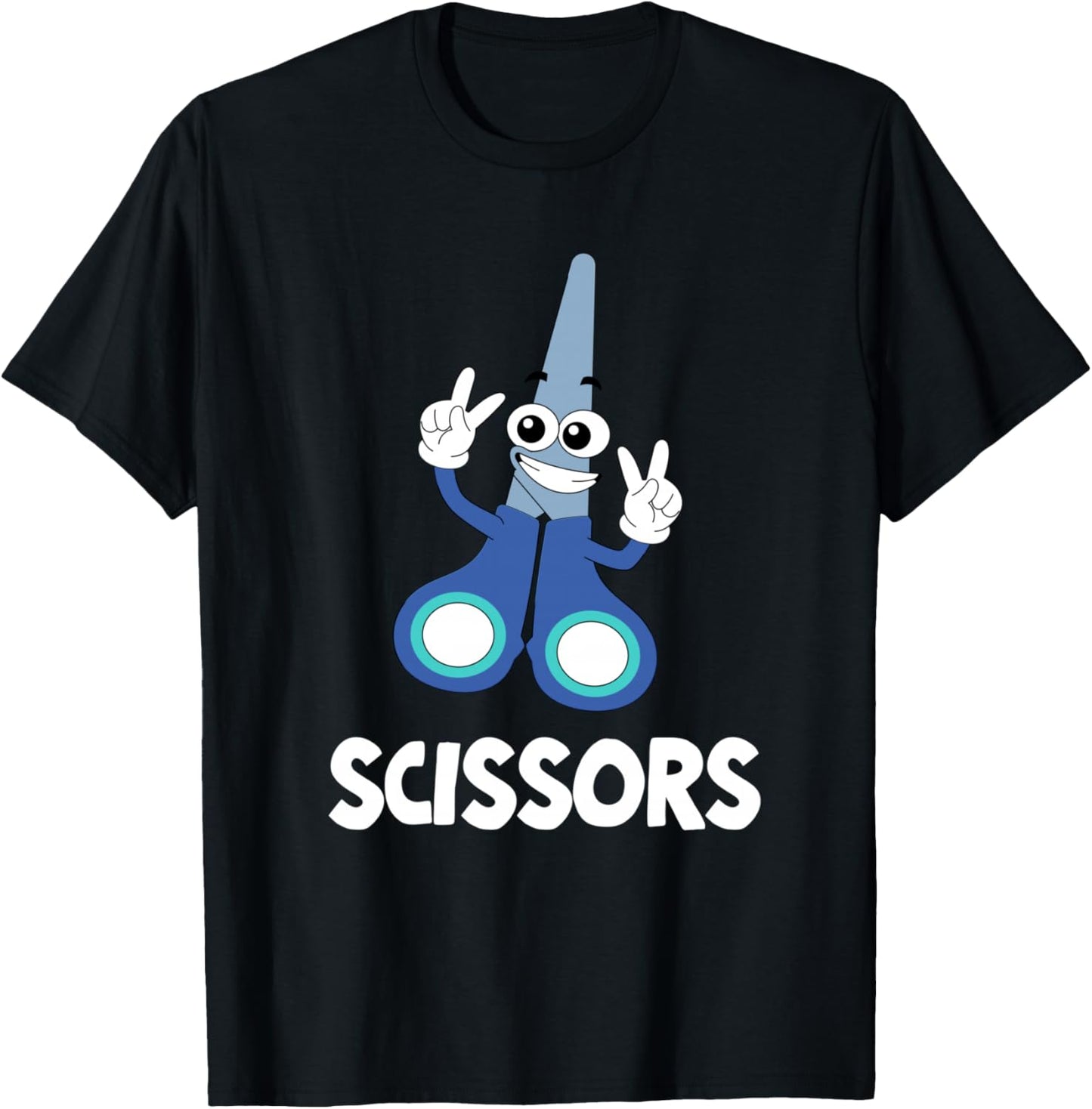 Rock Paper Scissors Group Halloween Costume T-Shirt - T-Shirt | Black
