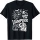 Terror of The Vampurr Halloween Cat Vintage Movie Spooky T-Shirt - T-Shirt | Black