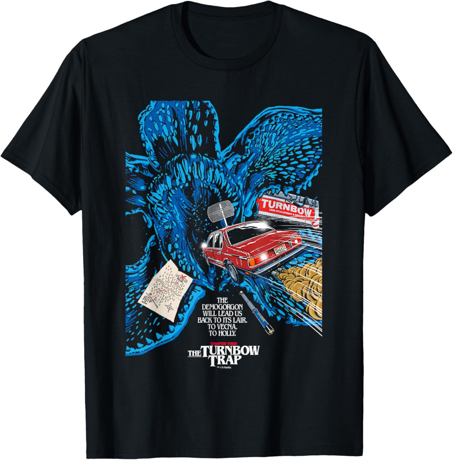 Stranger Things Season 5 X Butcher Billy The Turnbow Trap T-Shirt - T-Shirt | Black