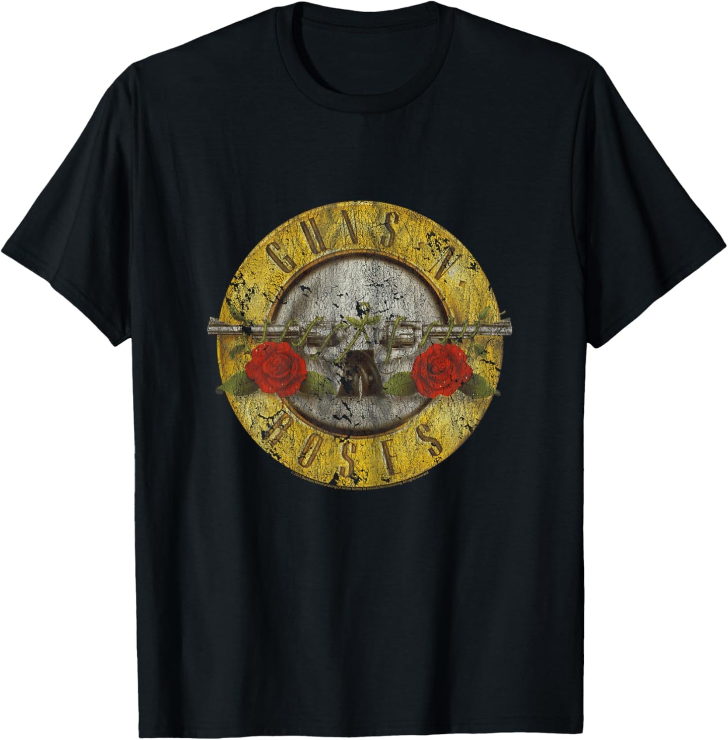 Official Guns N Roses Classic Logo Women Classic Rock Band T-Shirt - T-Shirt | Black