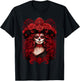 De Los Muertos La Catrina Day of The Dead Women Sugar Skull T-Shirt - T-Shirt | Black