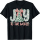 Joy to The World Jesus Christian Christmas Xmas Tree Holiday T-Shirt - T-Shirt | Black