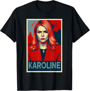 Karoline Leavitt Portrait T-Shirt - T-Shirt | Black