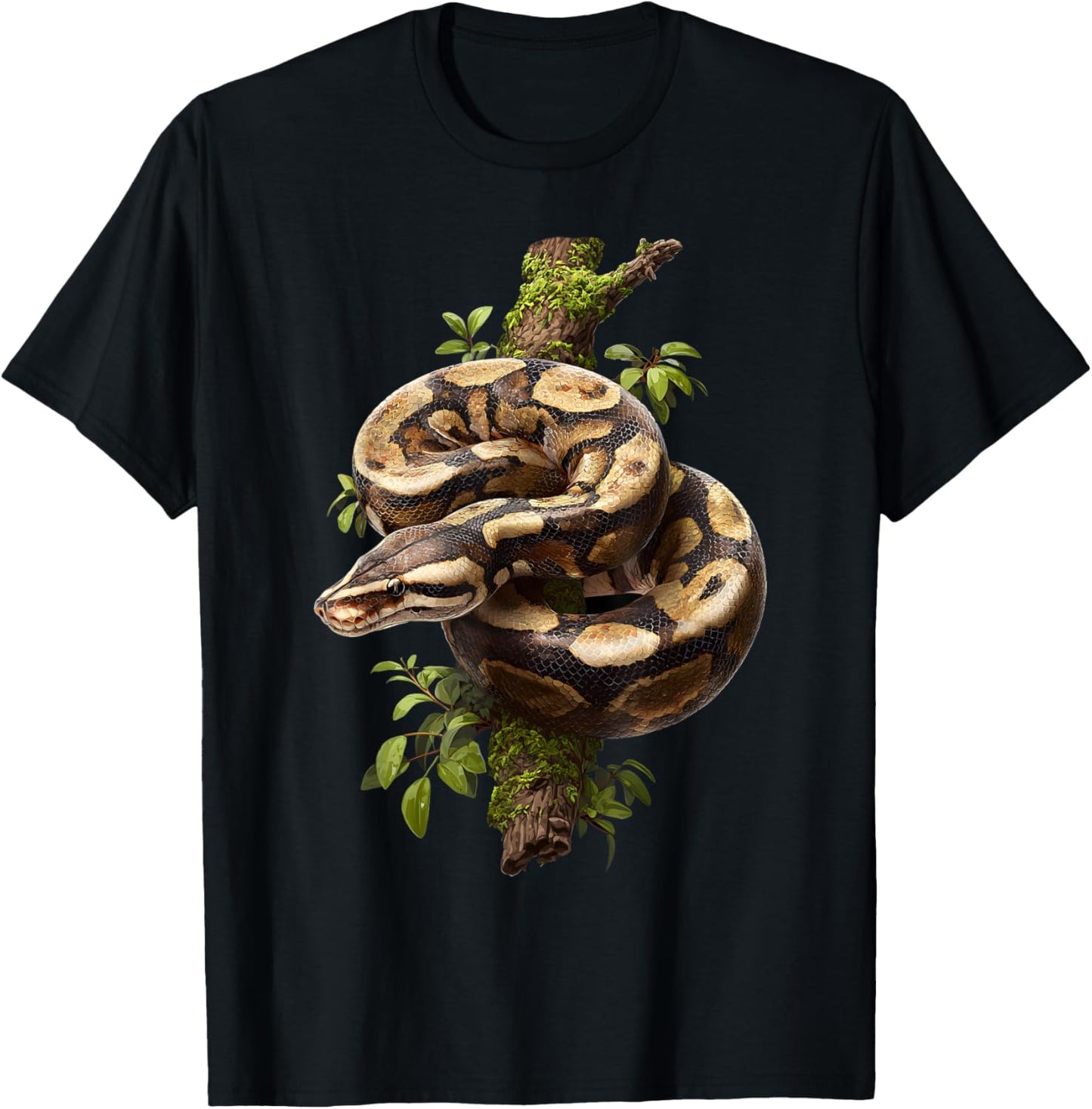 Ball Python Lover Reptile Keeper Snake Owner T-Shirt - T-Shirt | Black