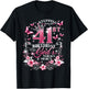 Stepping Into My 41st Birthday with Grace & Faith T-Shirt - T-Shirt | Black