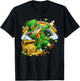 Funny Leprechaun Dabbing Lucky St Patricks Kids Boys T-Shirt - T-Shirt | Black