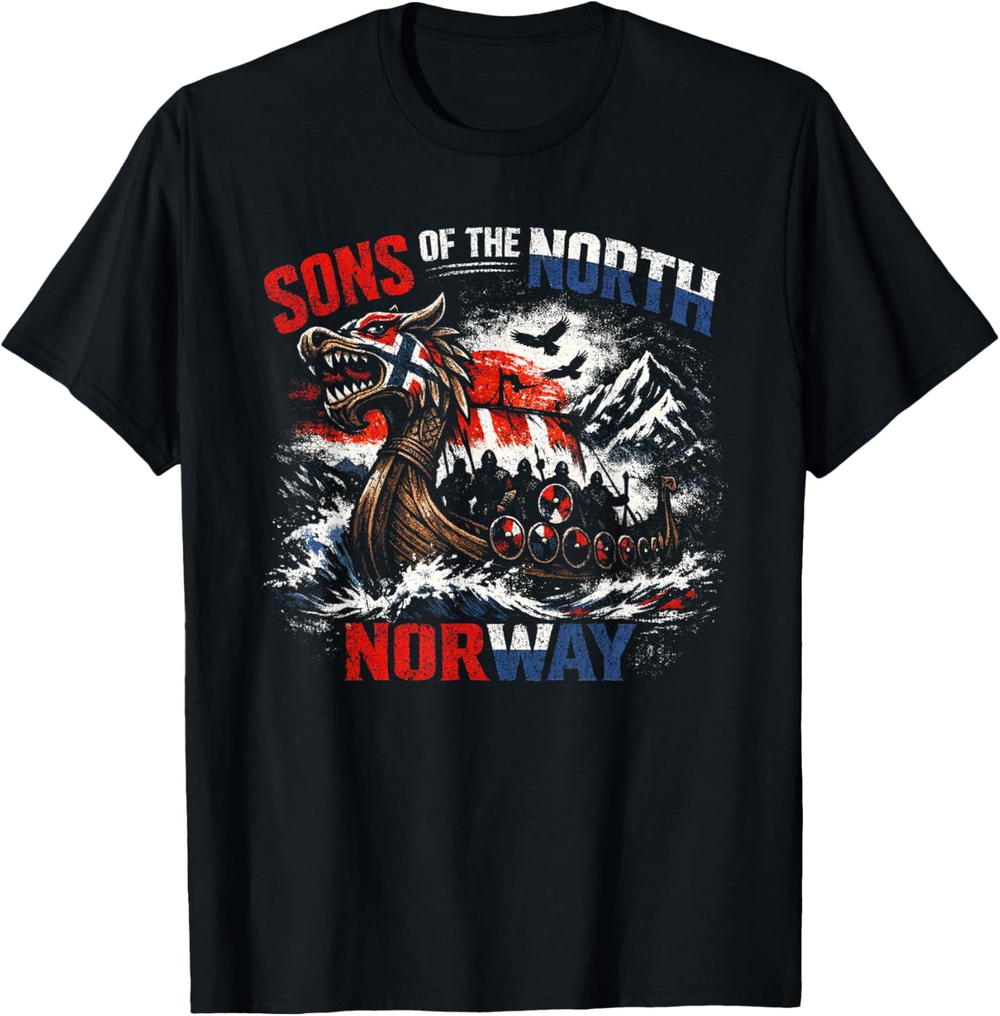 Sons of the North - Norway Viking Mythology T-Shirt - T-Shirt | Black