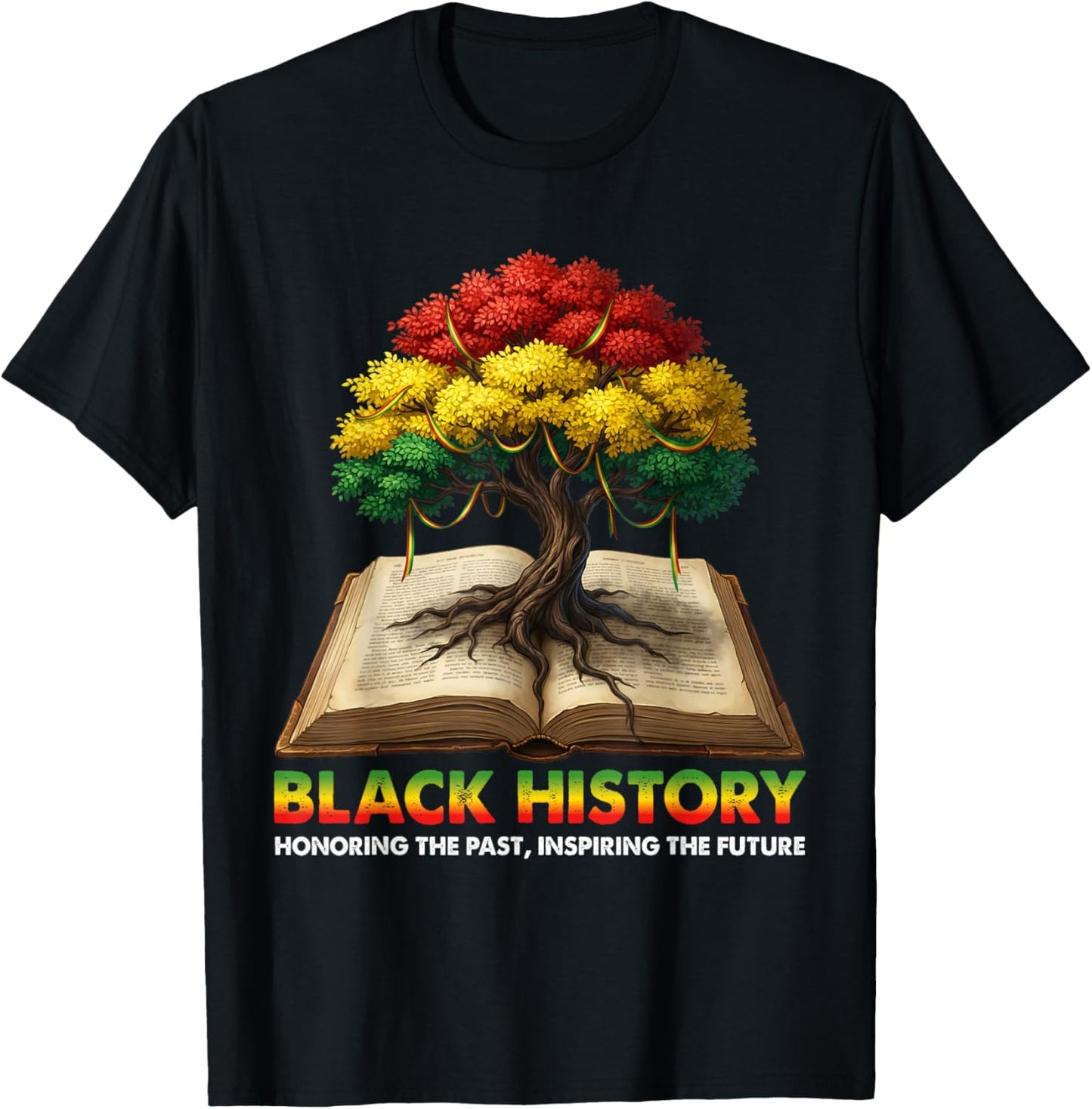 Honoring Past Inspiring Future Black History Education Teach T-Shirt - T-Shirt | Black