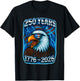 250 Years American 1776 2026 250th USA Birthday 4th of July T-Shirt - T-Shirt | Black