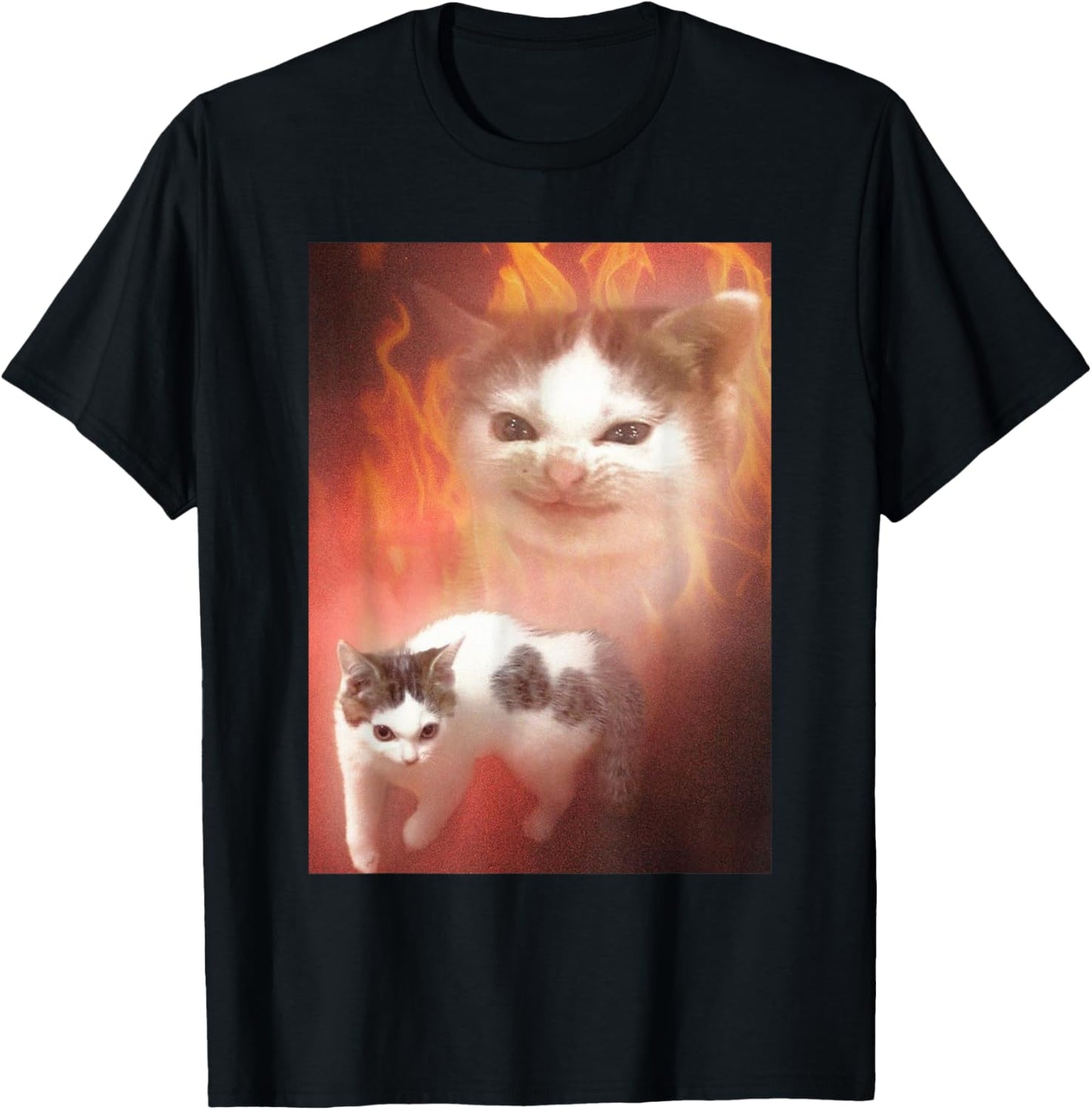 Vintage Angry Cat Meme Funny Saying Cats Animals Men Women T-Shirt - T-Shirt | Black