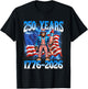 250 Years 1776 2026 250th Bigfoot American Flag 4th of July T-Shirt - T-Shirt | Black