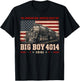 Big Boy 4014 Vintage Steam Locomotive Railroad Train Engine T-Shirt - T-Shirt | Black
