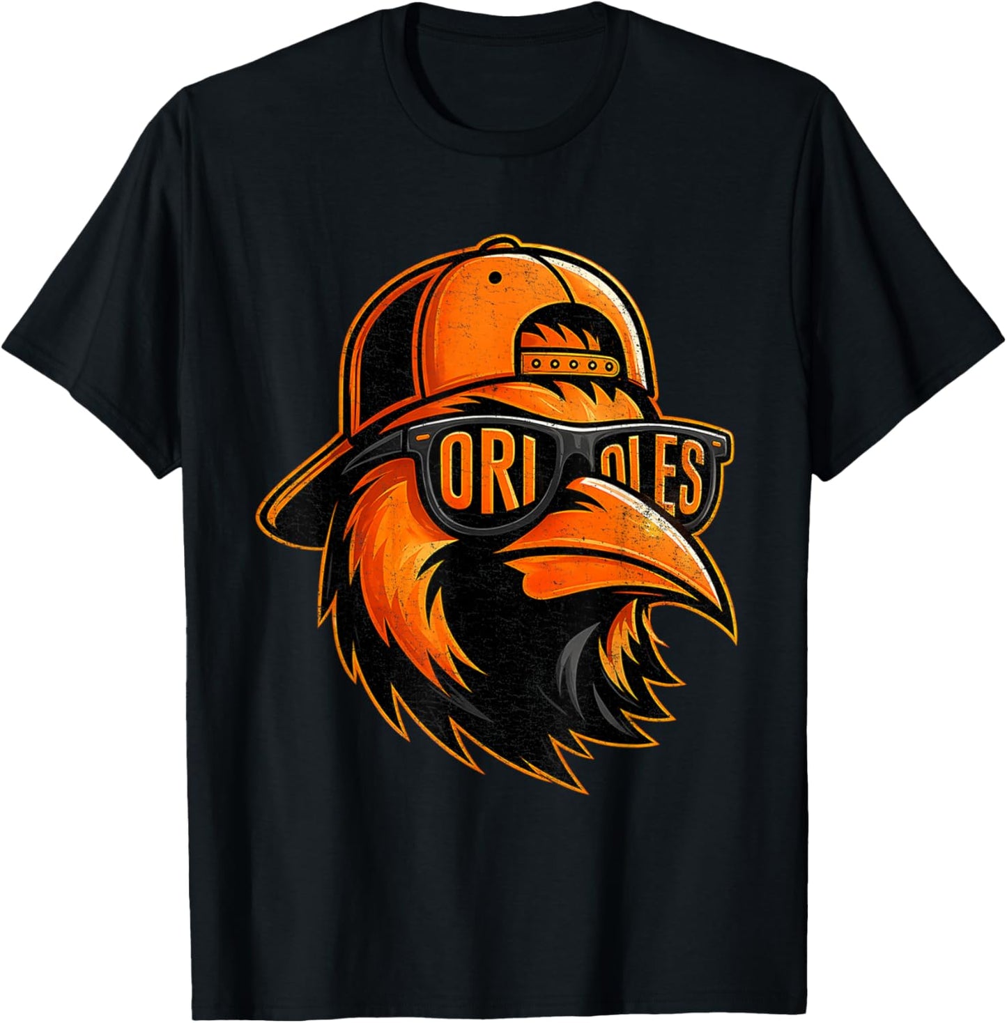 Oriole Name Retro Vintage Shirts Women Boy Girl T-Shirt - T-Shirt | Black