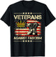 Vintage Veterans Against Fascism Men Women T-Shirt - T-Shirt | Black